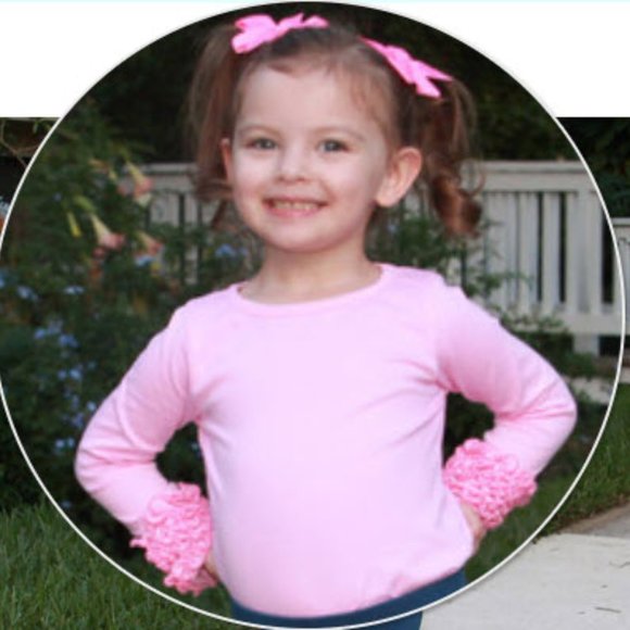 Girls Ruffle T-Shirt - Picture 1 of 4